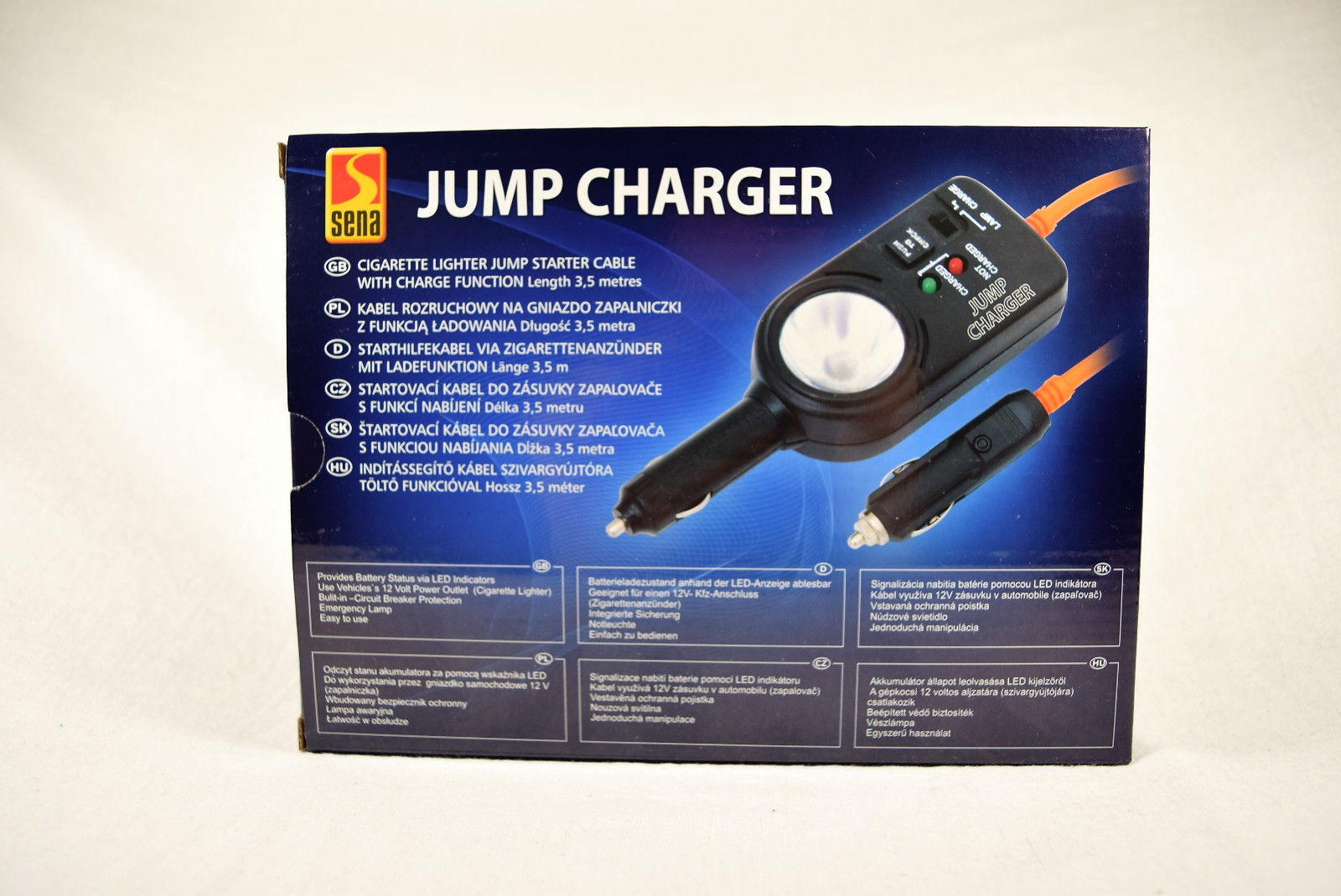 12v Cigarette Lighter Jump Starter Cable Charge Function Jump Lead Ebay